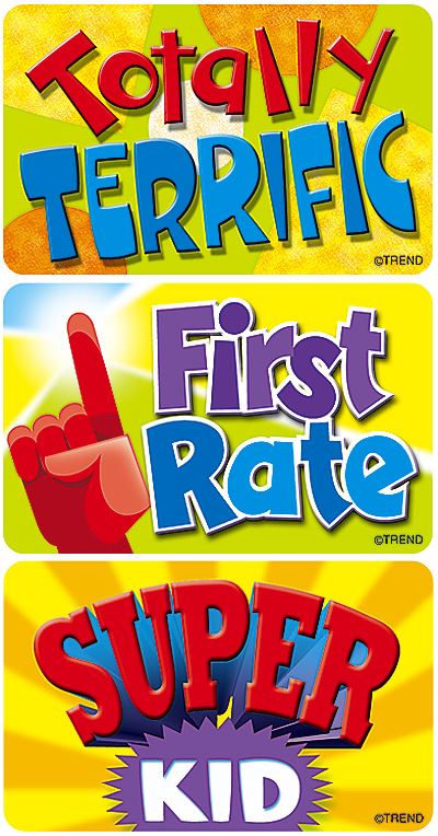 TREND 30 Extra Large Encouraging Words Applause reward stickers