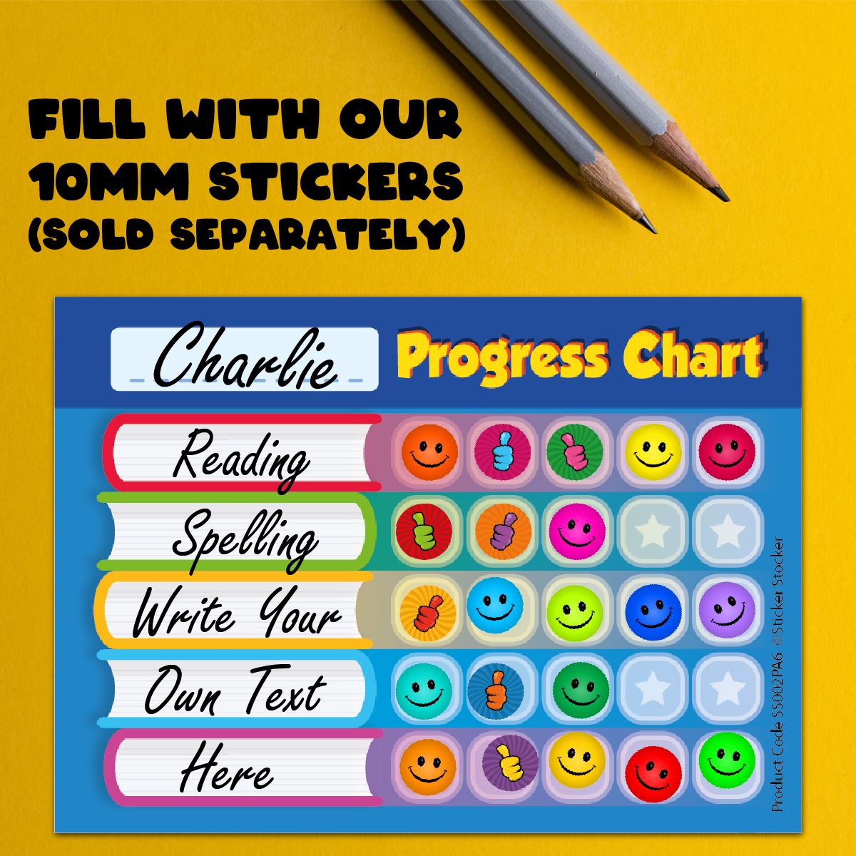 A6 Praise Note Pad 100 Sheet Incentive Chart Rewards - Book Progress Chart