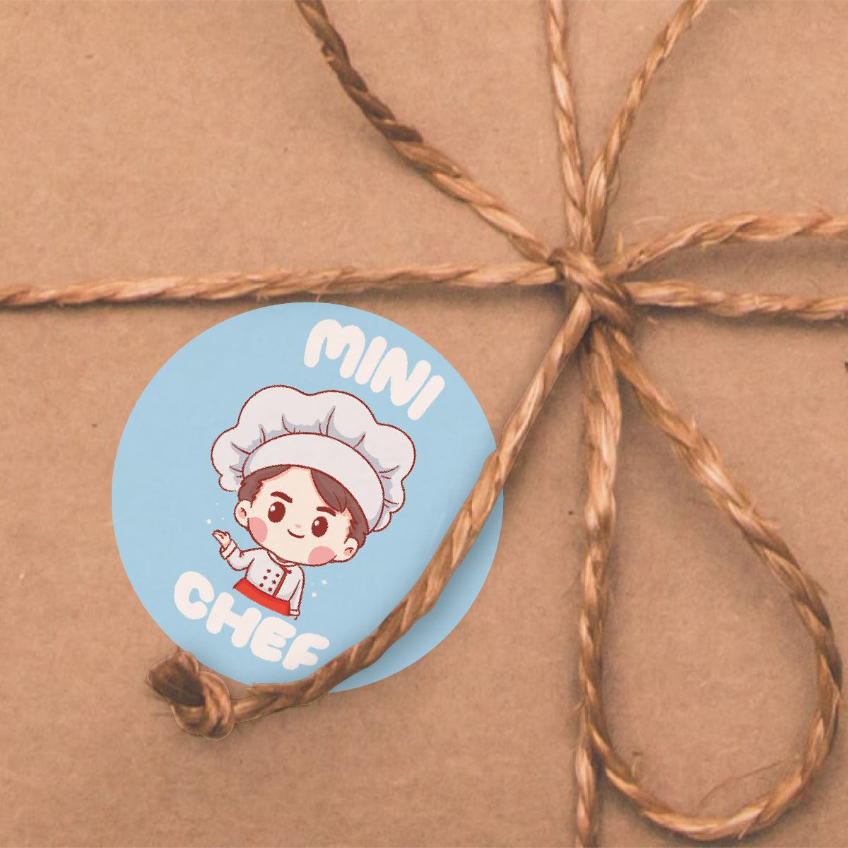 144 Mini Chef Glossy Stickers Home Baking Gift Packaging Reward Seal Labels