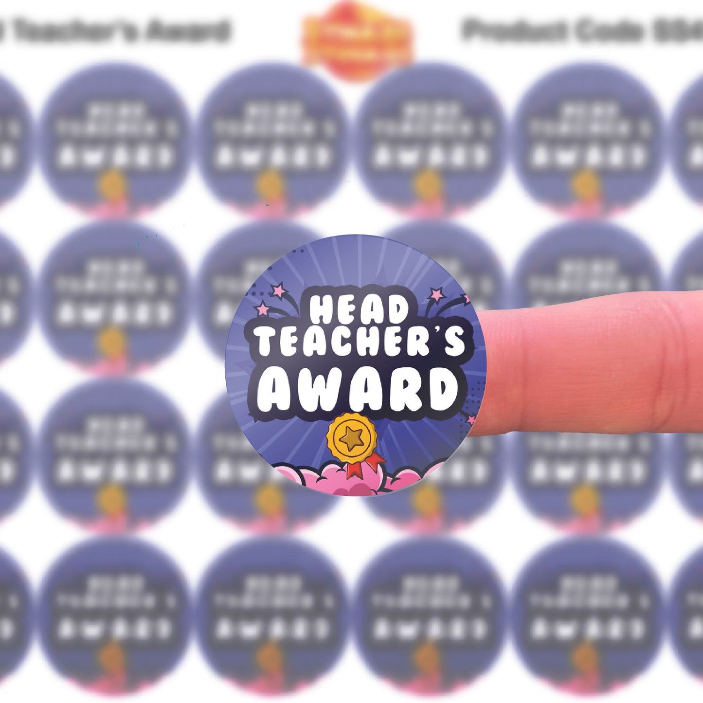 144 Head Teachers Award 30mm Reward Stickers for Teachers, Parents and Schools