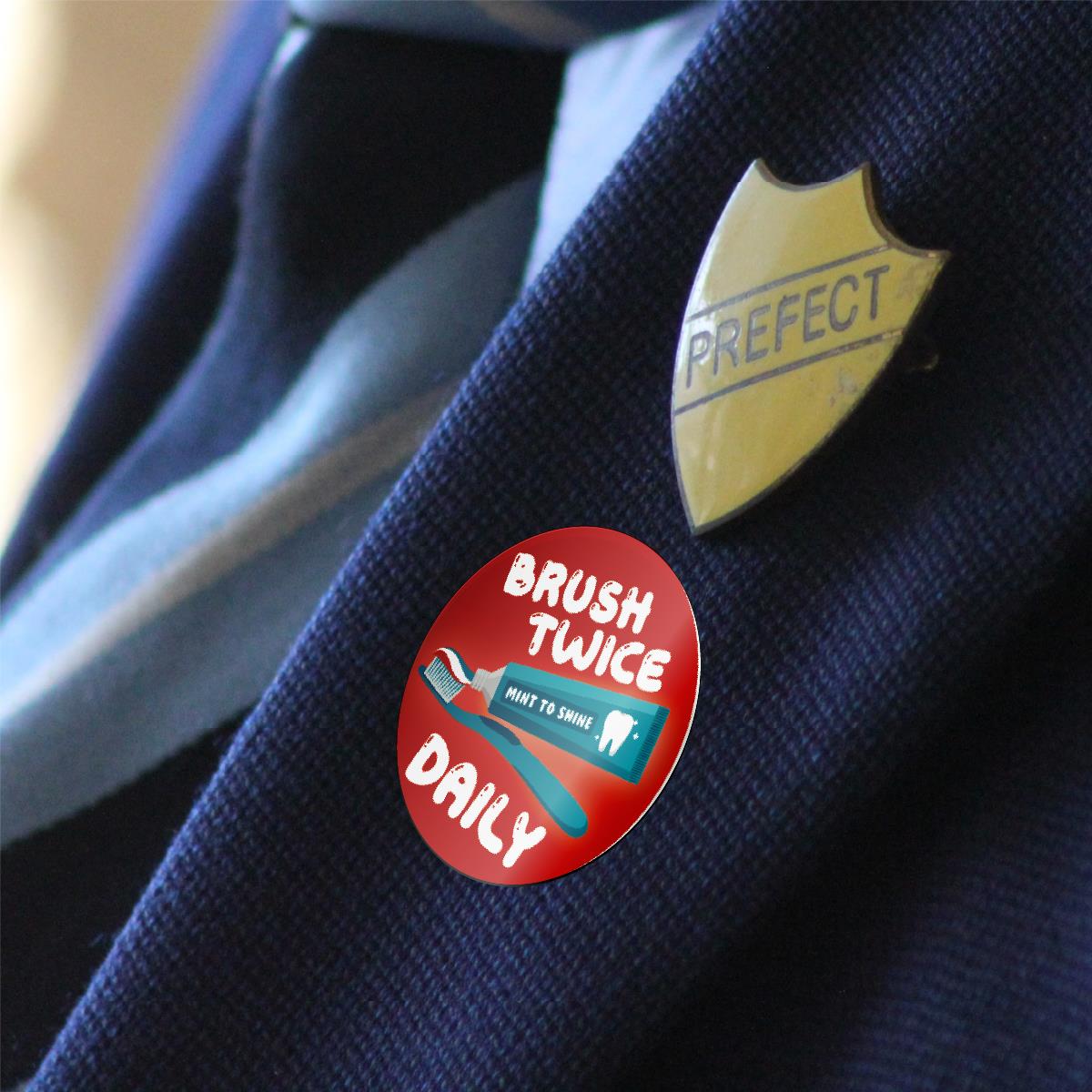 120 Mint Teeth Peppermint Scented Stickers - 30mm Scented Stickers - For Teachers Nursery Parents Dentists