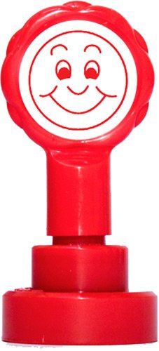 Smiling Face - Self inking teacher reward xstamper xclamations stamp