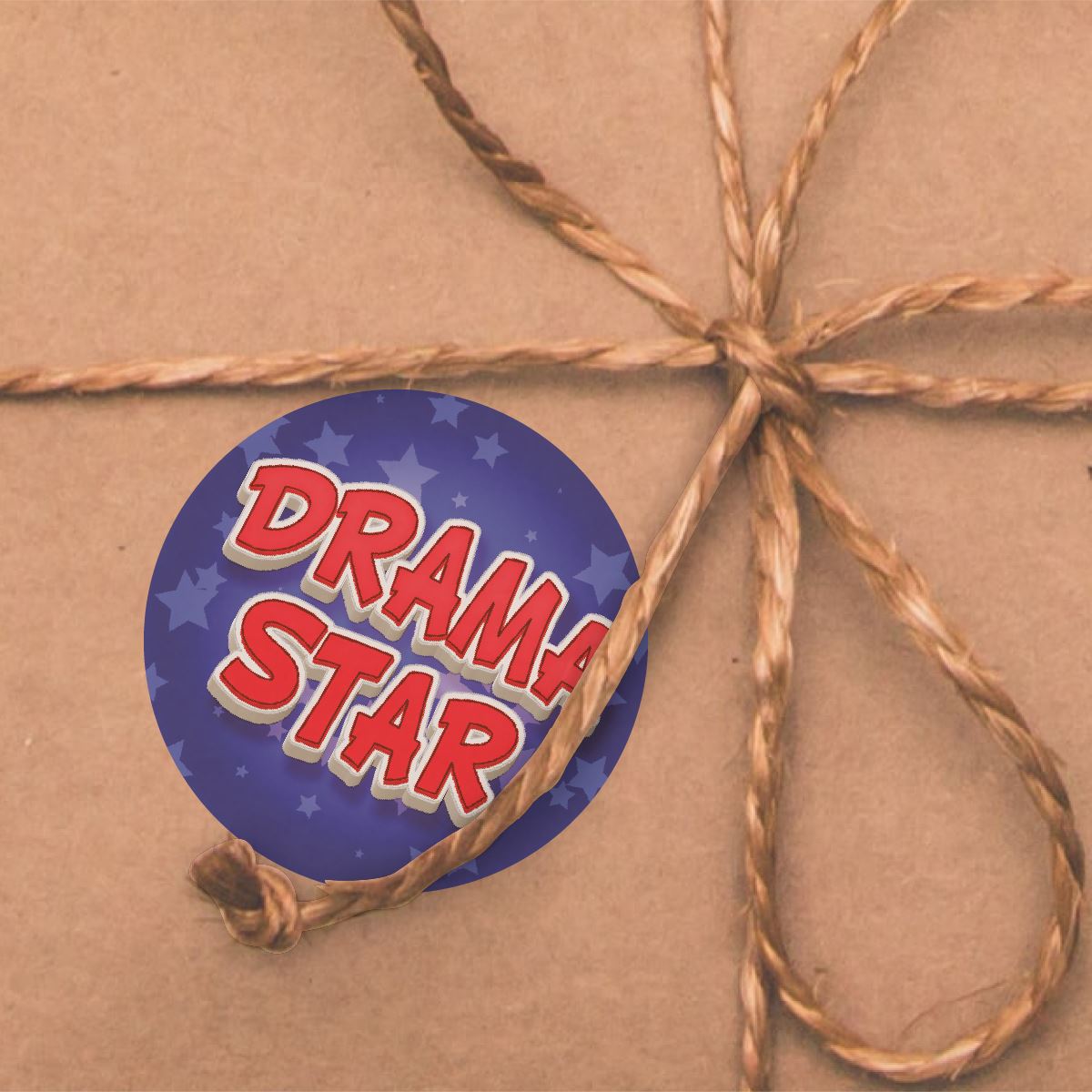 144 Drama Star Stickers - 30mm - Glossy Reward Stickers for Teachers & Parents