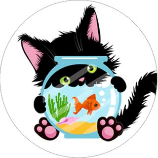 144 Cute Cats 30mm Reward Stickers for Teachers, Parents and Party Bags