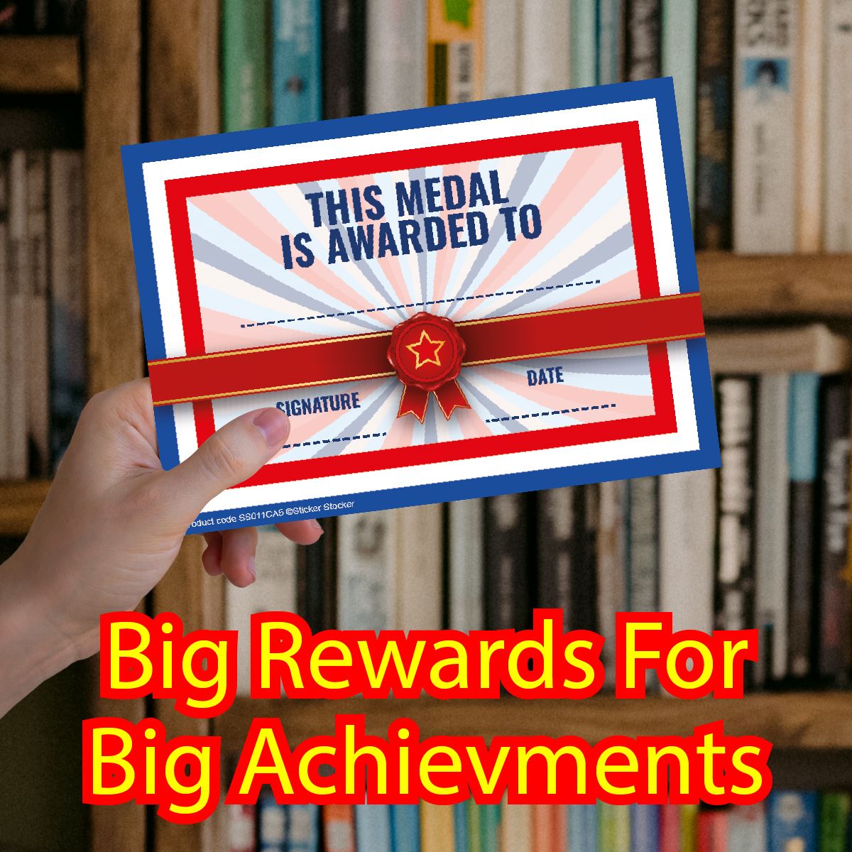 30 Medal Award certificates for school teachers, 250gsm A5 silk finish card