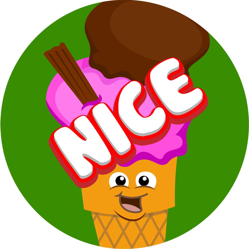 120 Cool Cones 30mm Chocolate Scented Reward Stickers for Teachers, Parents and Party Bags