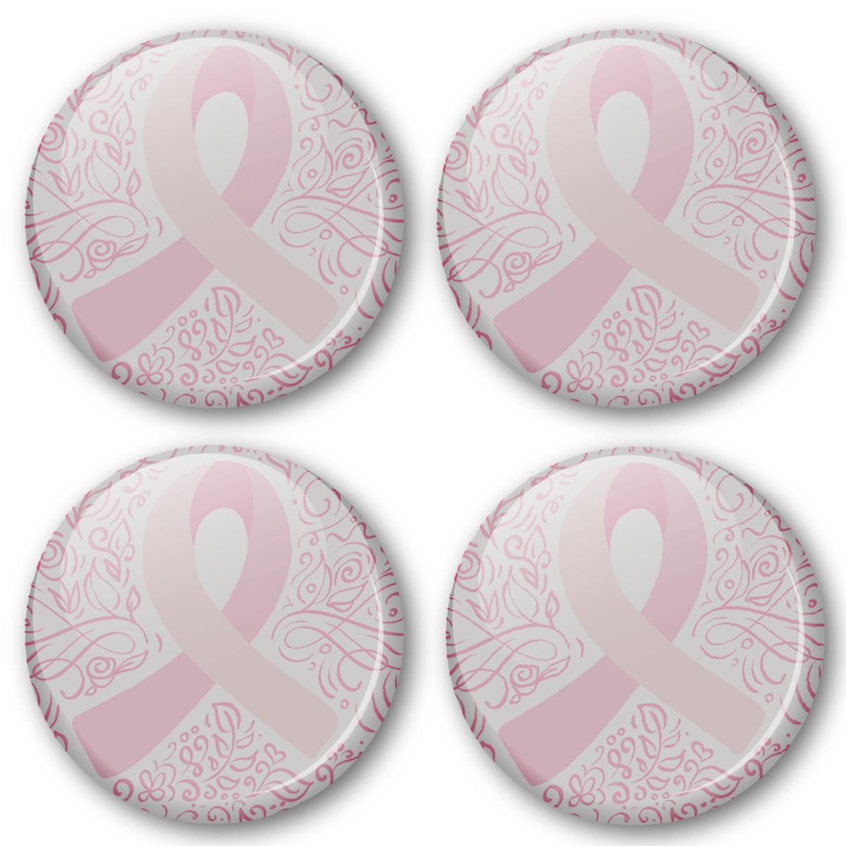 Breast Cancer Awareness Badge 38mm (Pack of 20 Pin Badges - 38mm)