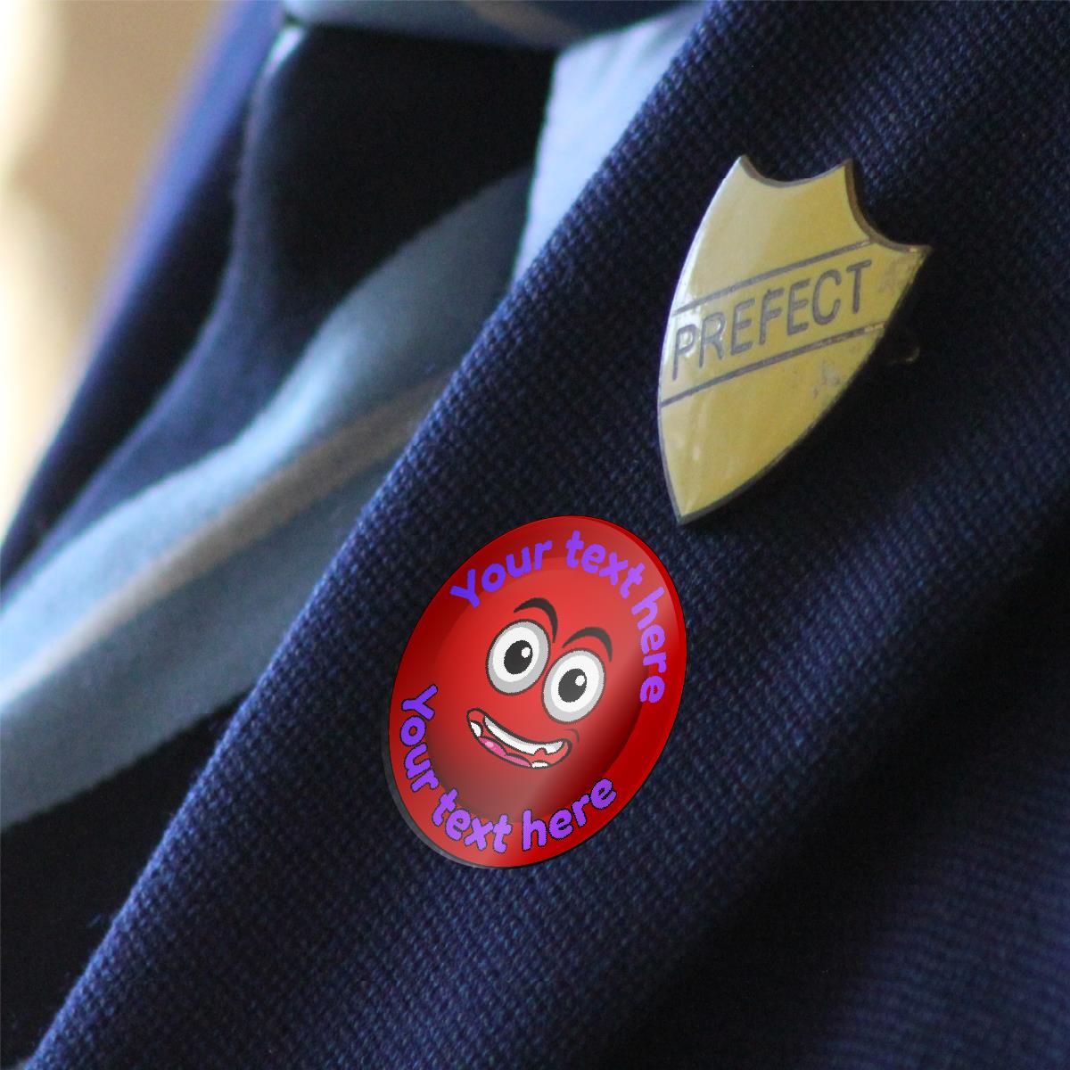 144 Personalised 30mm Red Clown Nose Children Reward Stickers for School Teachers, Parents and Nursery