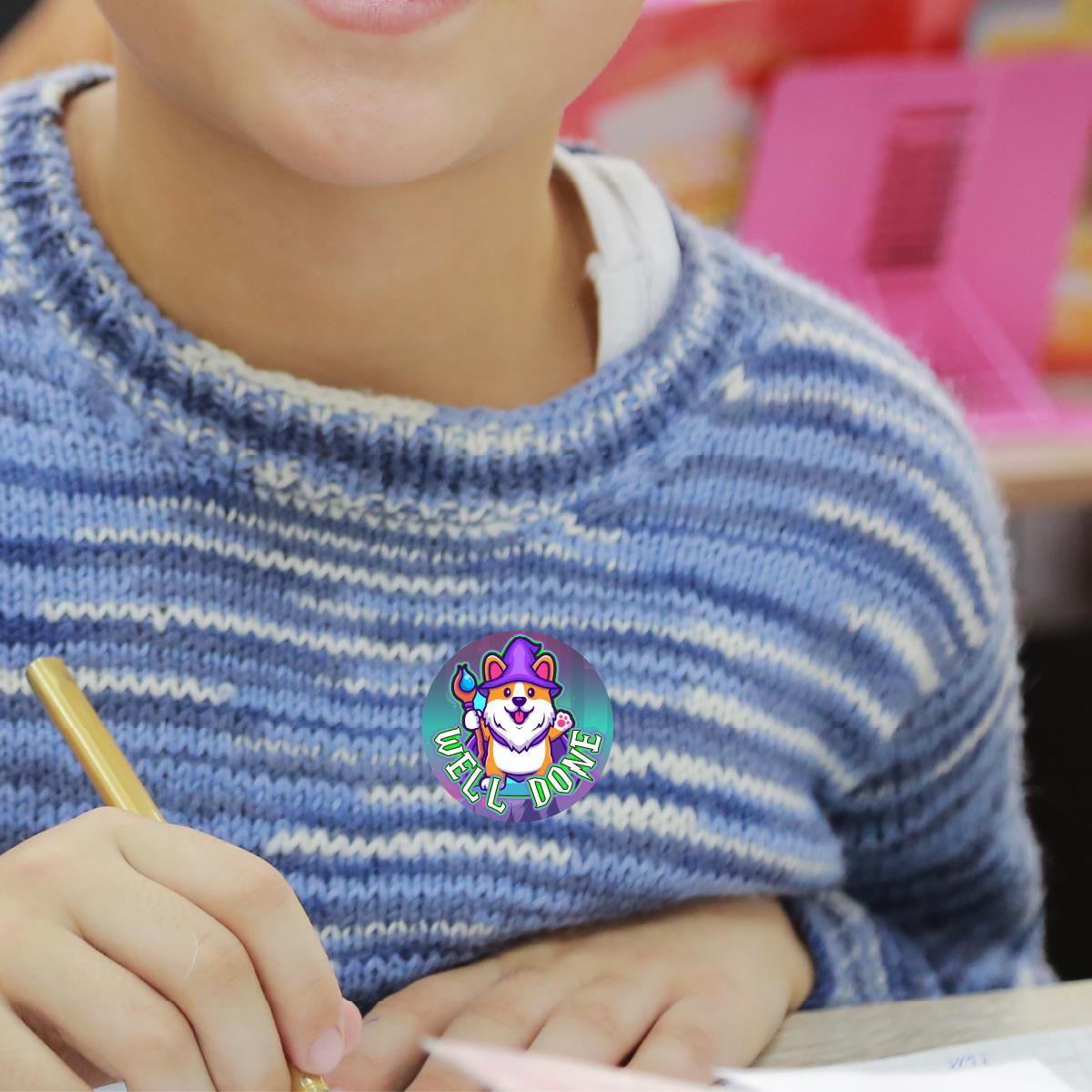 144 Wonderful Wizards Reward Stickers - 30mm - Teacher Parents School Nursery