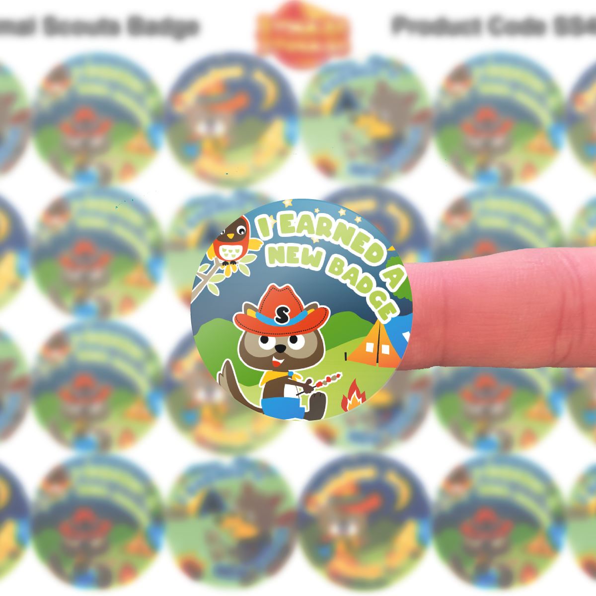 Animal Scouts Badge Stickers - 30mm - Glossy Reward Stickers - Forest School, Scouts, Teachers
