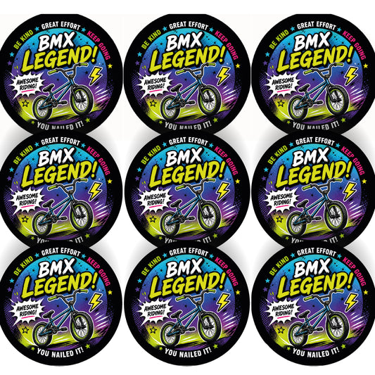 144 BMX Awards Children's Reward Stickers - 30mm - Parents, Skateparks