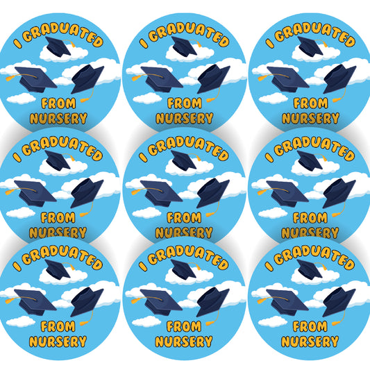 144 Nursery Graduate 30mm Reward Stickers for School Teachers, Parents, Nursery