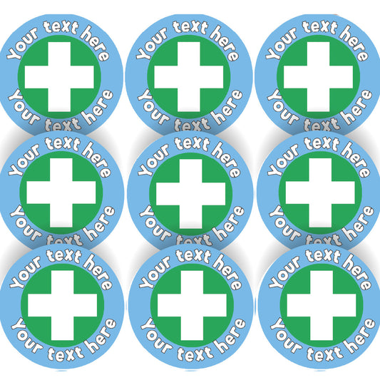 144 Personalised First Aid 30mm Reward Stickers for School Teachers, Parents, Doctors and Hospitals