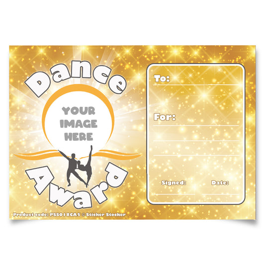 Personalised Ballet Dance Award certificates for school teachers, 250gsm A5 silk finish Photo Paper