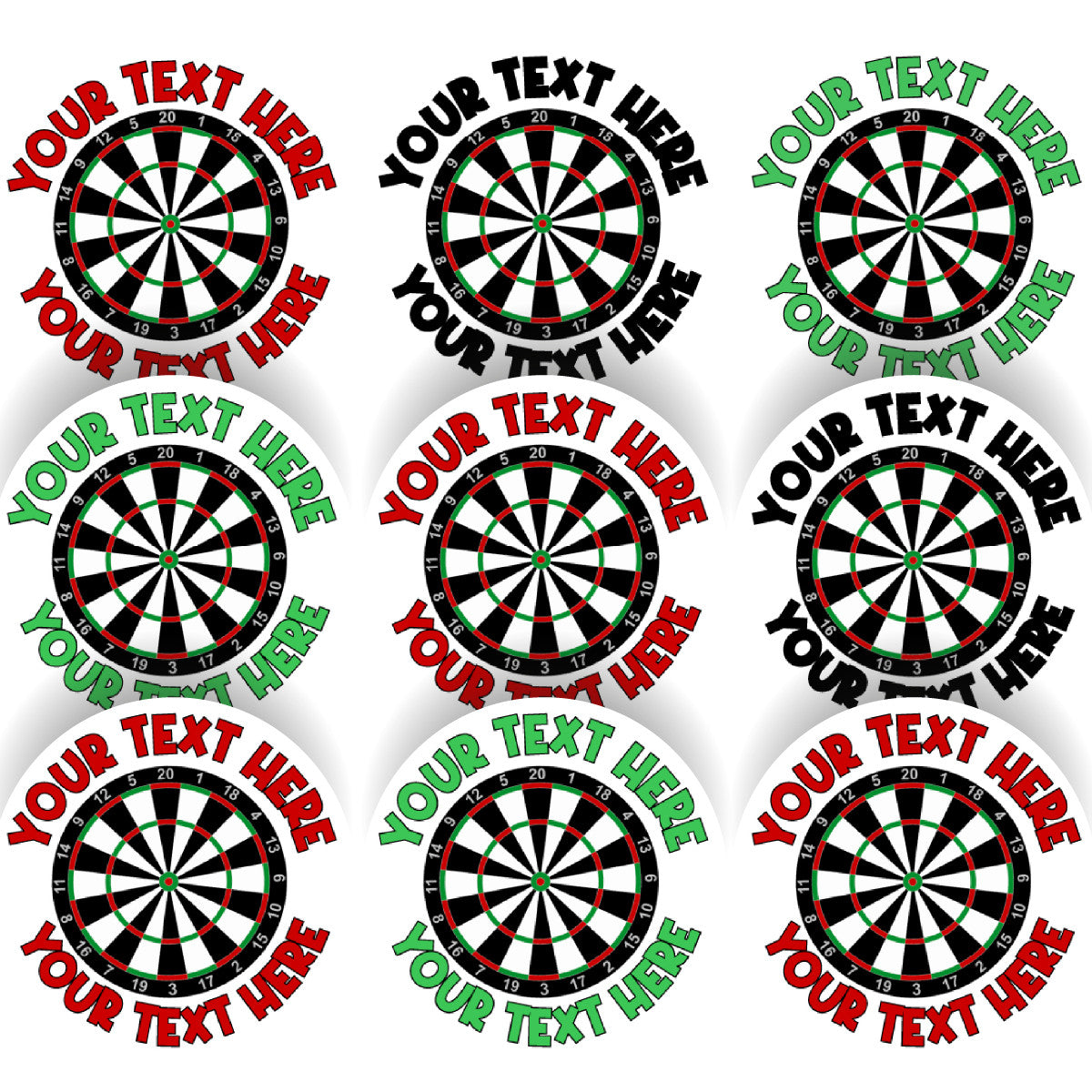 Sticker Stocker - 144 Personalised Dartboard 30mm Reward Stickers for School Teachers, Parents and Nursery
