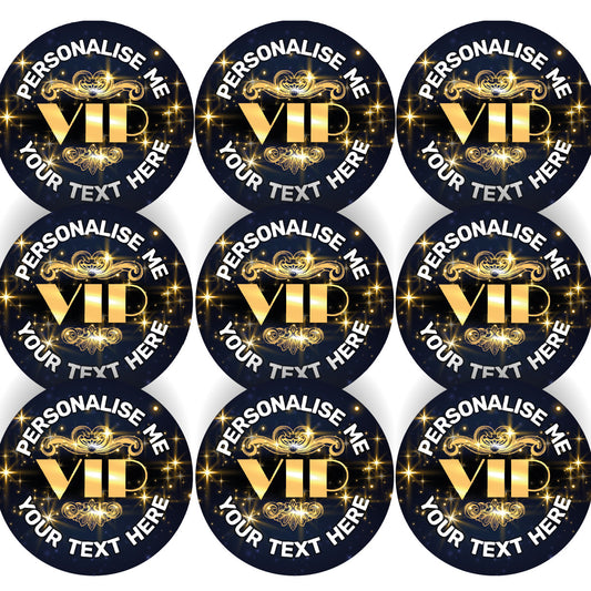 Sticker Stocker 144 Vintage VIP Themed Personalised 30mm Reward Stickers for School Teachers, Parents and Nursery