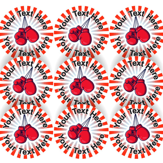 144 Boxing Personalised 30mm Stickers - Rewards for teachers, schools, parents, boxing academies