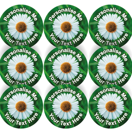 144 Daisy Personalised 30mm Reward Stickers for School Teachers