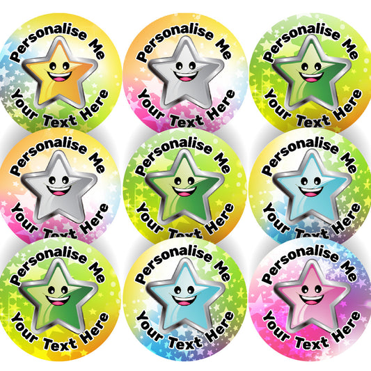 Sticker Stocker 144 Personalised Superstar 30mm Reward Stickers for School Teachers, Parents and Nursery