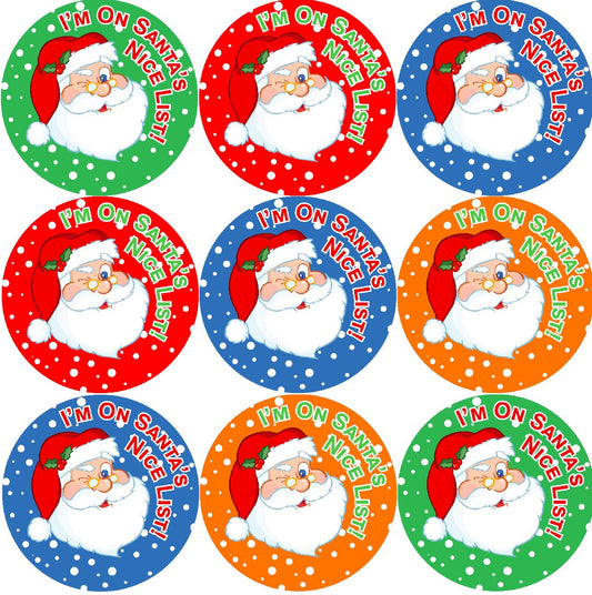 Sticker Stocker - 144 Santa's Nice List Reward Stickers for School Teachers, Parents and Nursery