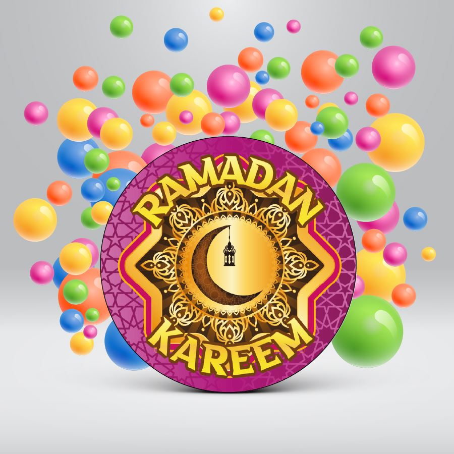 144 Ramadan Kareem 30mm Children's Reward Stickers for Teachers or Parents