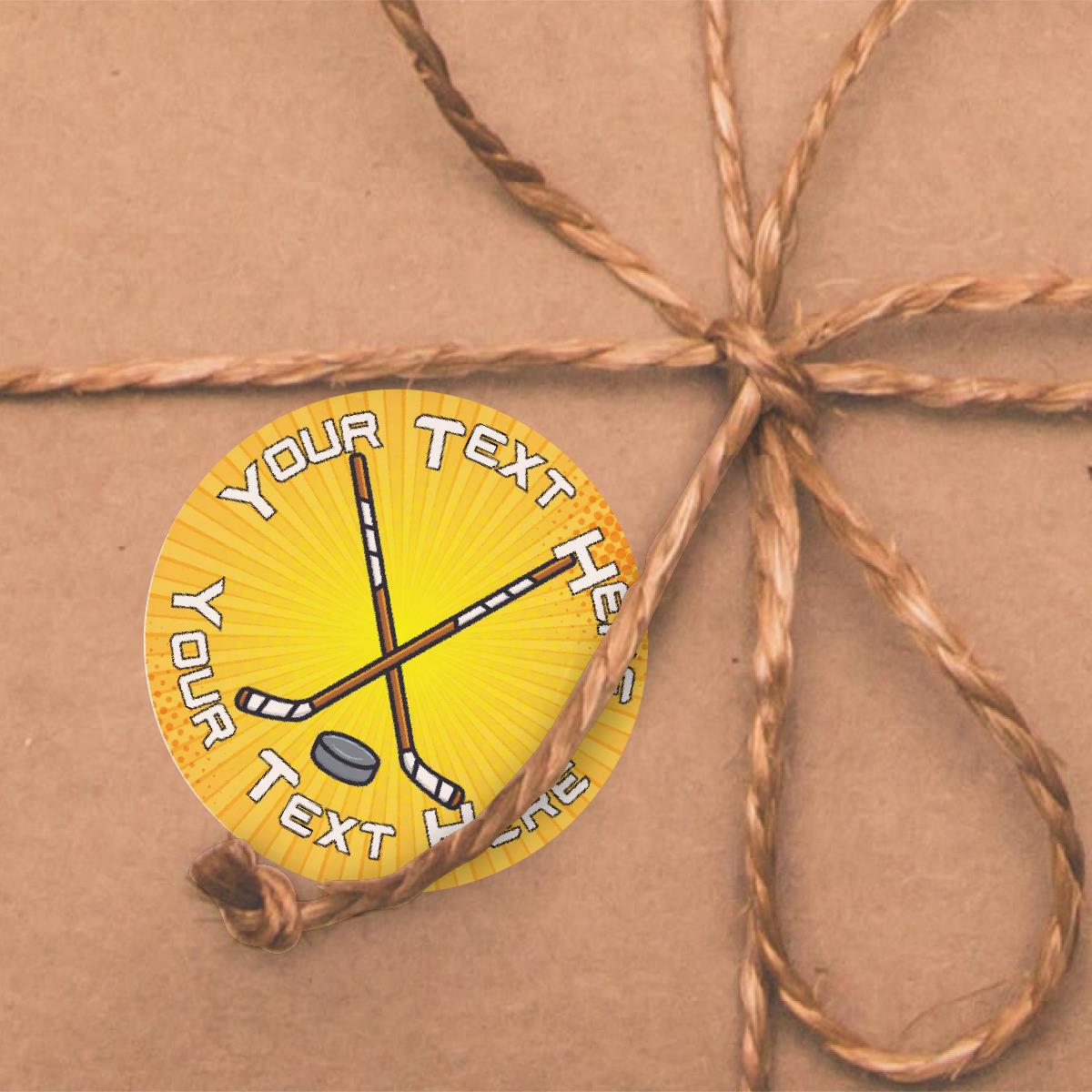 144 Personalised Hockey 30mm Reward Stickers for School Teachers, Parents and Nursery