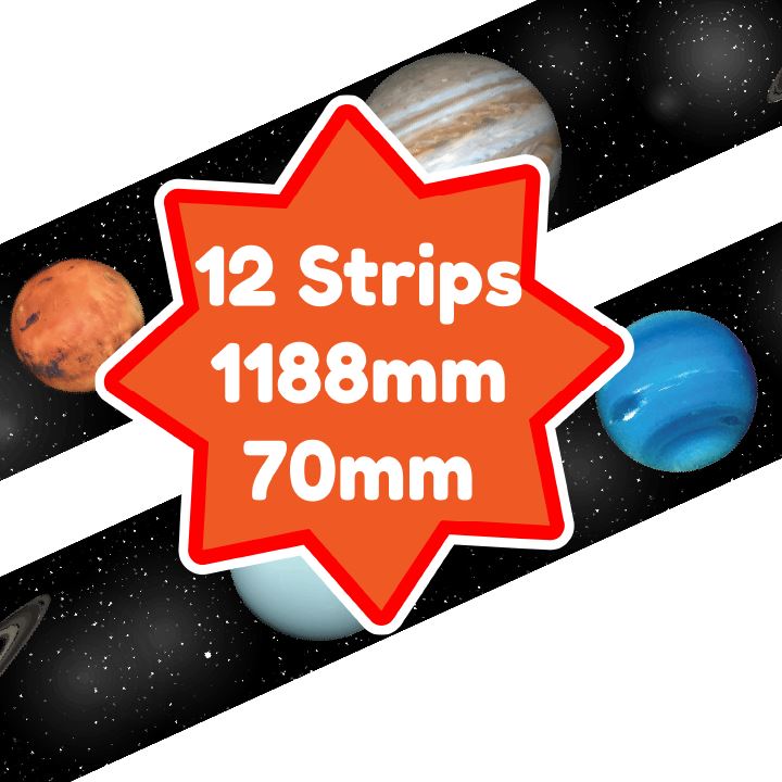 Solar System Planets Classroom Trimmers 14.25m long Notice Board Display Borders