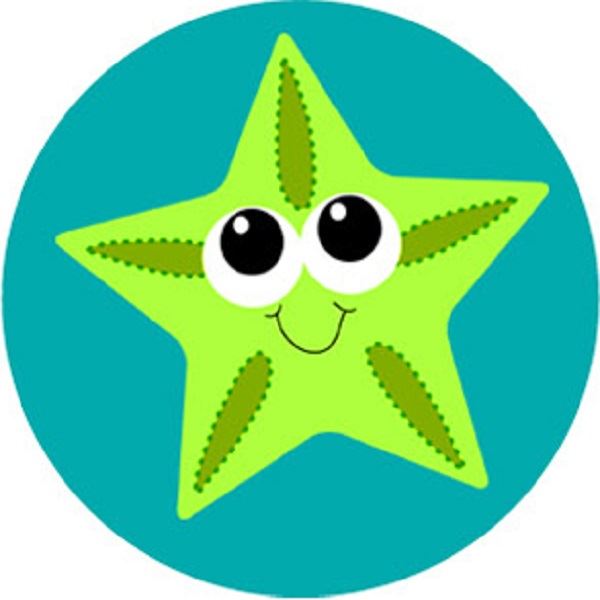 144 Deep Blue Sea 30mm Children's Reward Stickers for Teachers or Parents