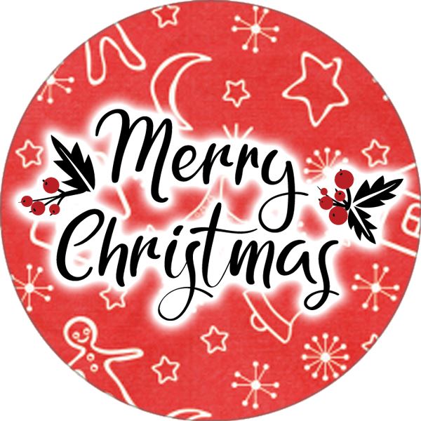 144 Christmas Greetings 30mm Children's Reward Stickers for Teachers or Parents