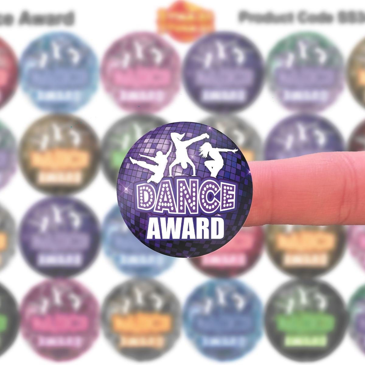 144 Dance Awards - 30mm - Glossy Reward Stickers for Teachers & Parents