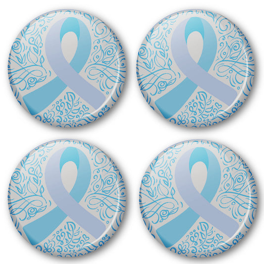 20 x Prostate Cancer Awareness Button Badges (Pack of 20 Pin Badges - 38mm)