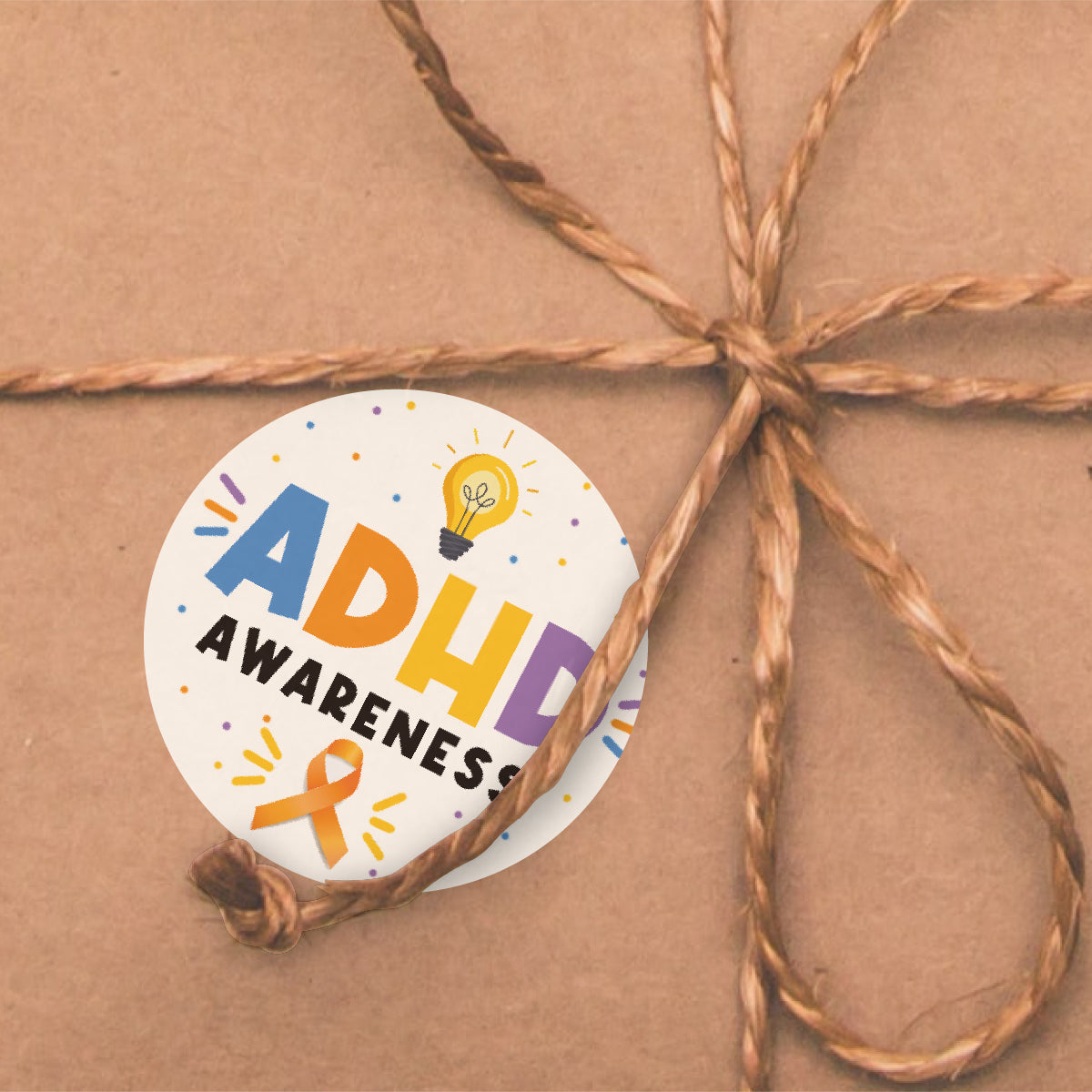 144 ADHD Awareness Stickers - 30mm - Glossy Reward Stickers for Teachers & Parents