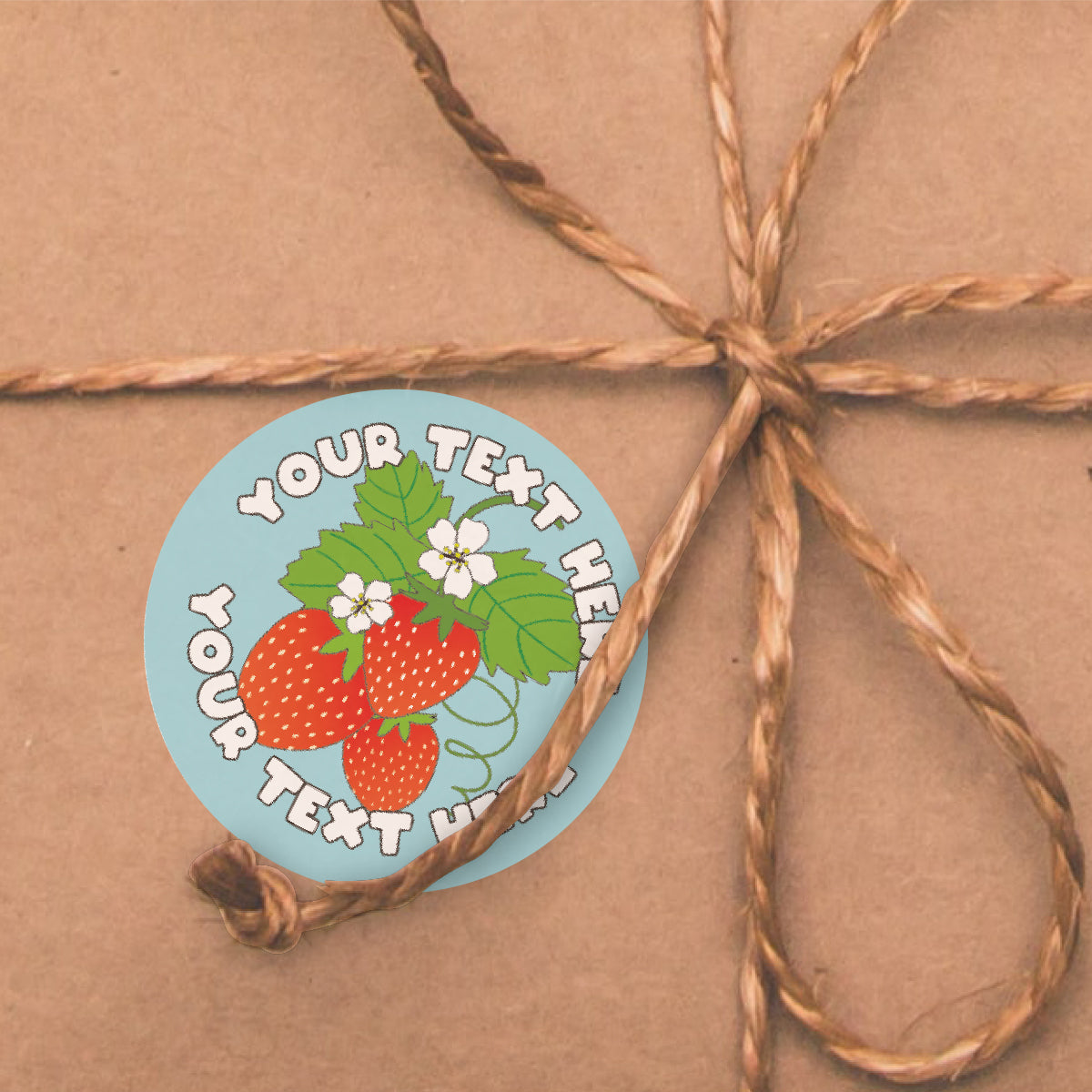 144 Personalised Strawberry Fruit Picking 30mm Reward Stickers for Fruit Farms, Parents and Schools