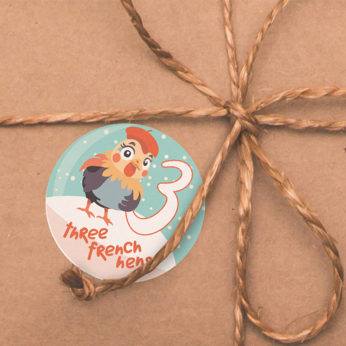 144 Traditional 12 Days of Christmas 30mm Reward Stickers for Schools, Santa's Grotto, Christmas Fairs