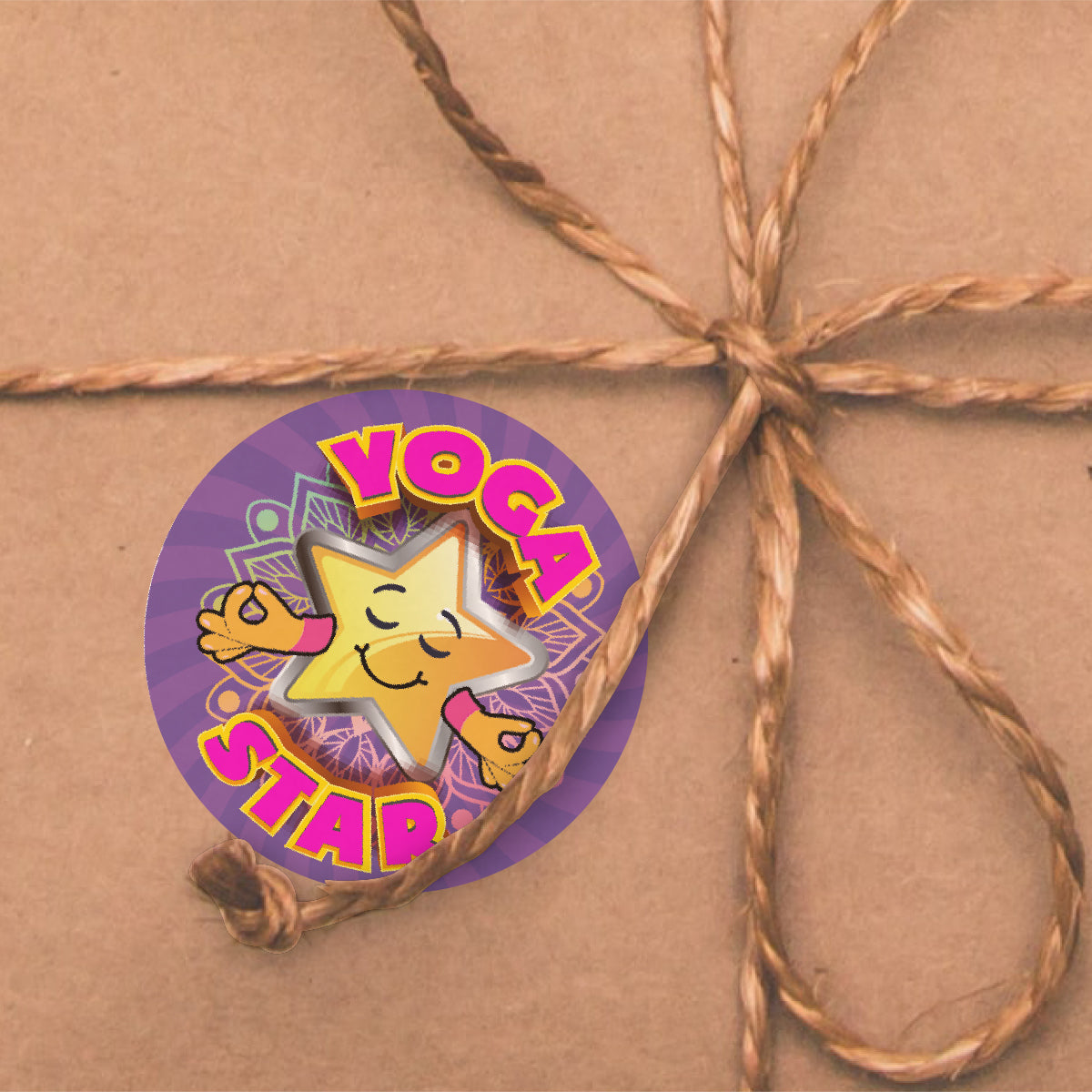 144 Yoga Star 30mm Reward Stickers for Schools, Clubs, Teachers, Parents