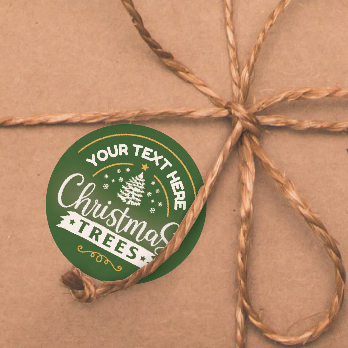 144 Personalised Christmas Tree Farm 30mm Christmas Reward Stickers for School Teachers, Parents and Nursery