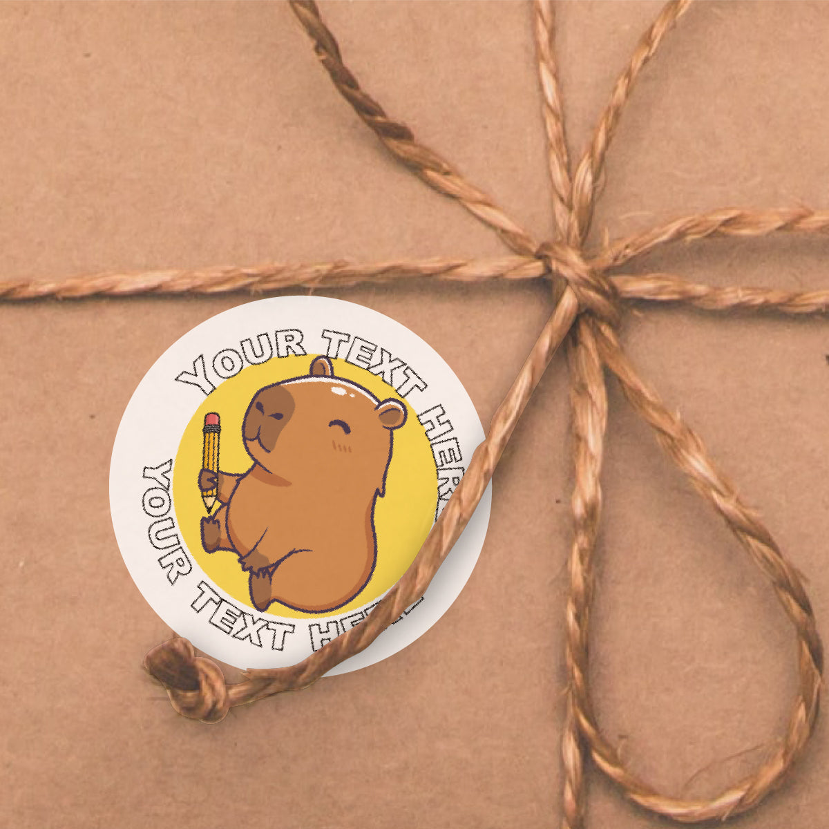 144 Personalised Capybara 30mm Reward Stickers For Children, Parents and Teachers