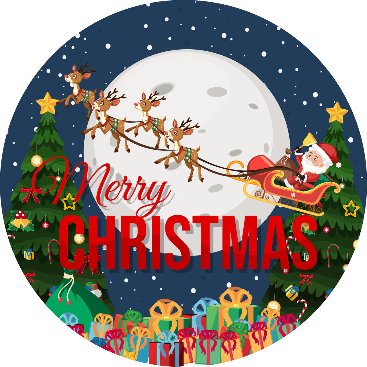 Sticker Stocker - 144 Christmas Countdown Advent Number Stickers 30mm Glossy Stickers