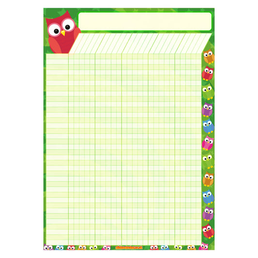Sticker Stocker - A2 Owl star Durable Incentive Star Reward Classroom Wall Chart