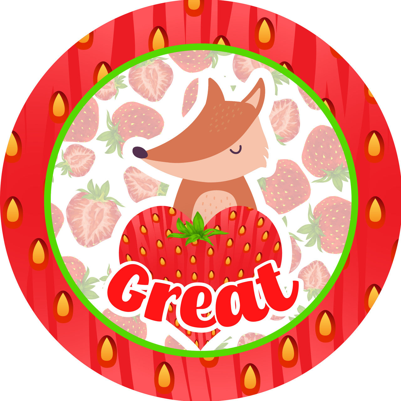 Sticker Stocker 120 Strawberry Heart Animal 30mm Scented Reward Stickers for Teachers, Parents and Party Bags