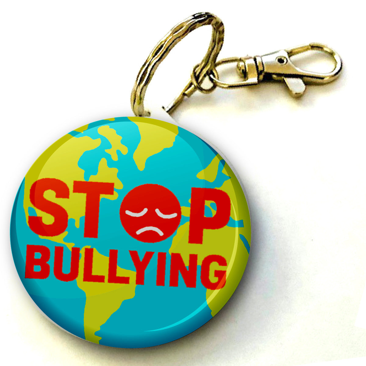 Anti Bullying Keyring 38mm  (Pack of 8 Key Rings - 38mm)