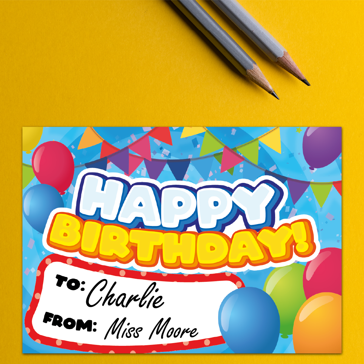 Sticker Stocker - A6 Praise Pad 100 Sheet Incentive Chart Rewards - Happy Birthday