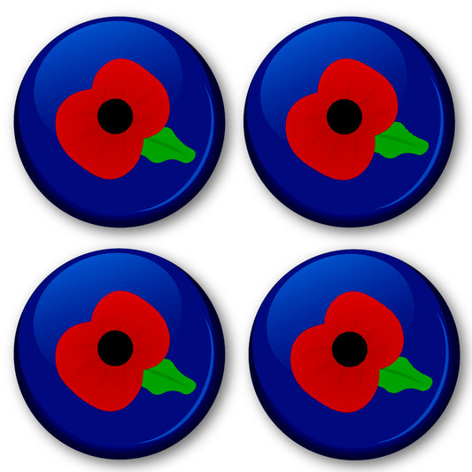 Red Poppy Lest We Forget Remembrance Badge 38mm (Pack of 20 Pin Badges - 38mm)