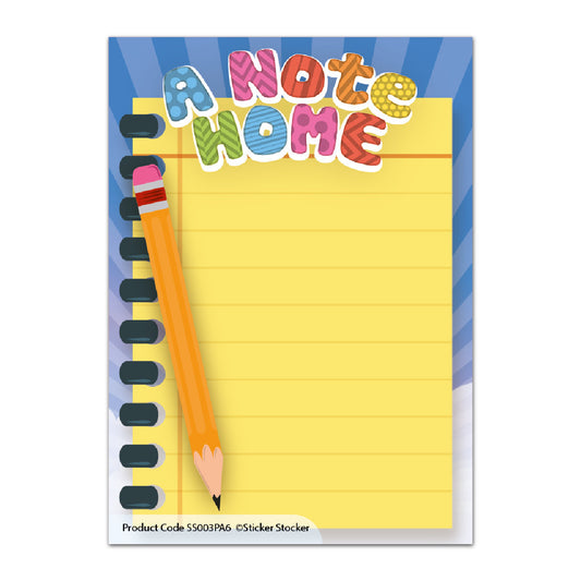 Sticker Stocker - A6 Praise Pad A Note Home Note Pad themed 100 Sheet Incentive Rewards