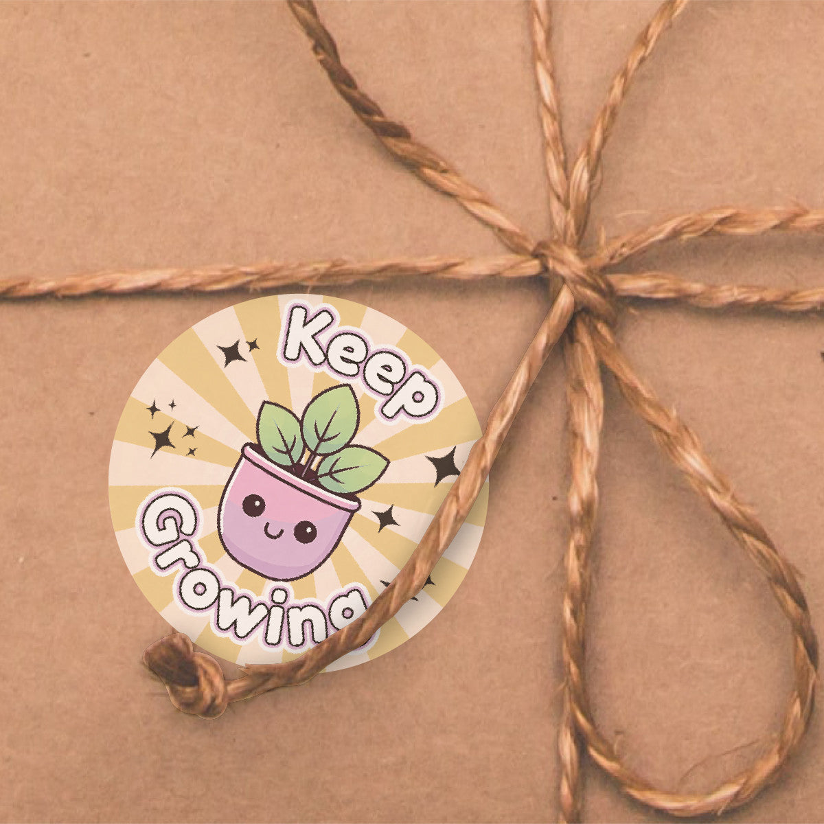 144 Positive Plants Reward Stickers 30mm Positivity Reward Stickers for Teachers or Parents