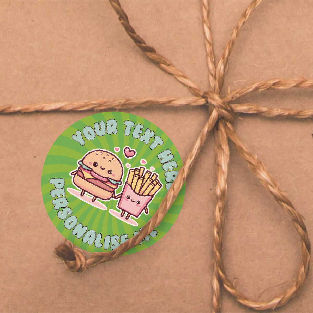 144 Personalised Food Friends 30mm Reward Stickers for School Teachers, Parents and Nursery