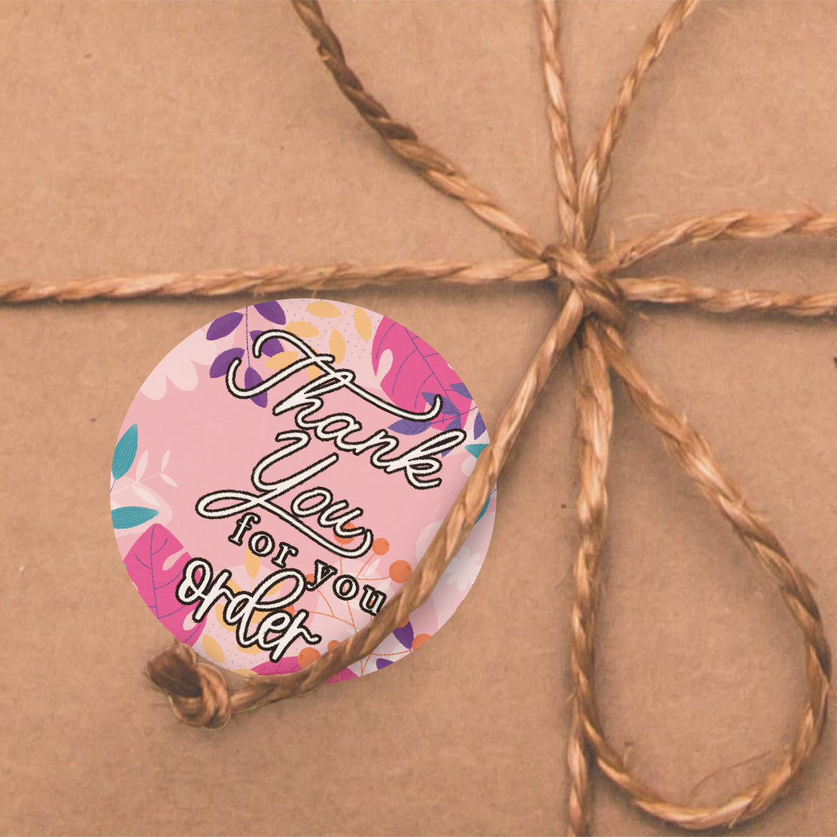 144 Thank You For Your Order  30mm Stickers Glossy  Crafting Gift Packaging Seal Labels Small Business