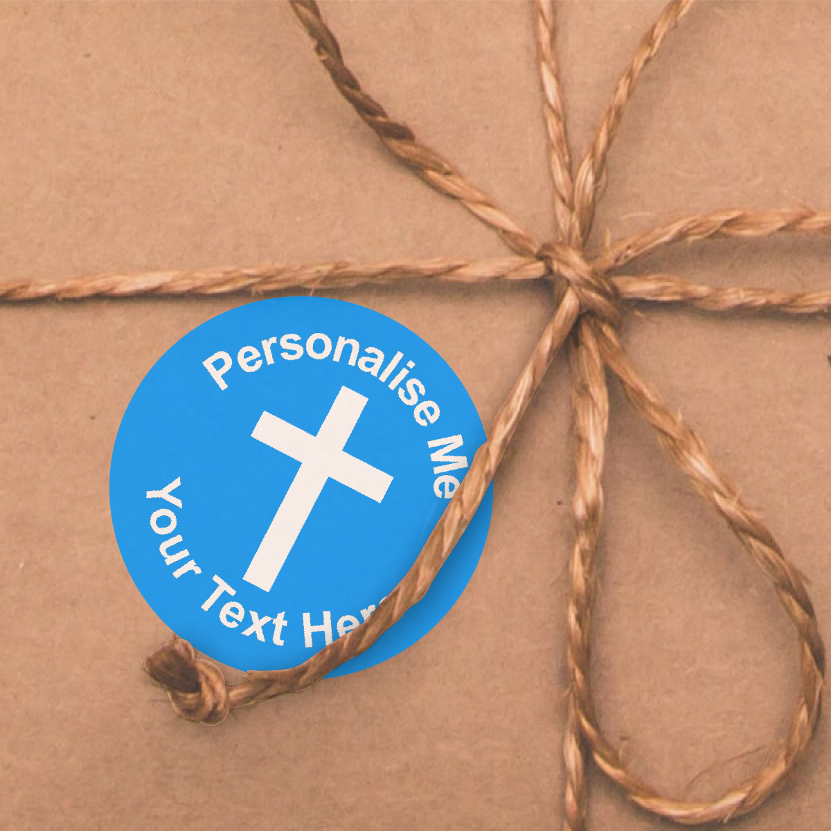 Sticker Stocker - 144 Personalised Christian Cross 30mm Reward Stickers for School Teachers, Parents and Nursery