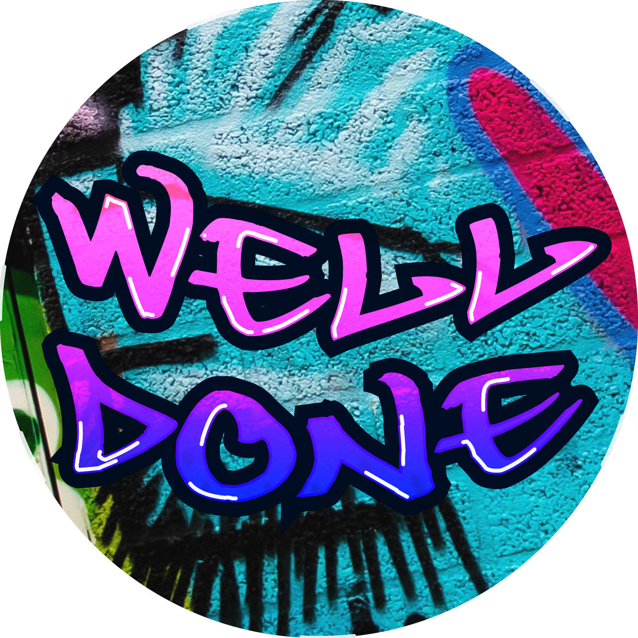 Sticker Stocker - 144 Graffiti Praise Words 30mm Stickers Glossy Reward Stickers for School Teachers, Parents and Nursery