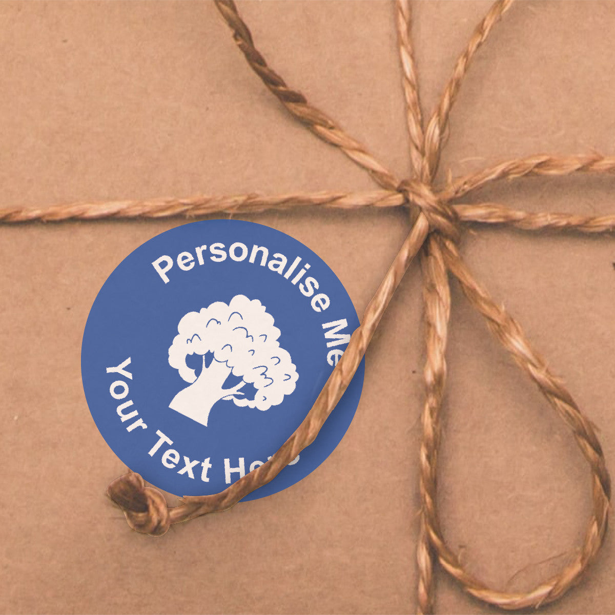 Sticker Stocker -144 Blue Tree Personalised 30mm Reward Stickers for School Teachers, company,  packaging